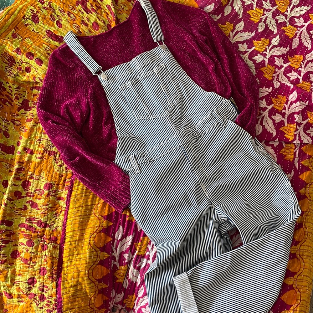 Overalls striped denim Old Navy 14P